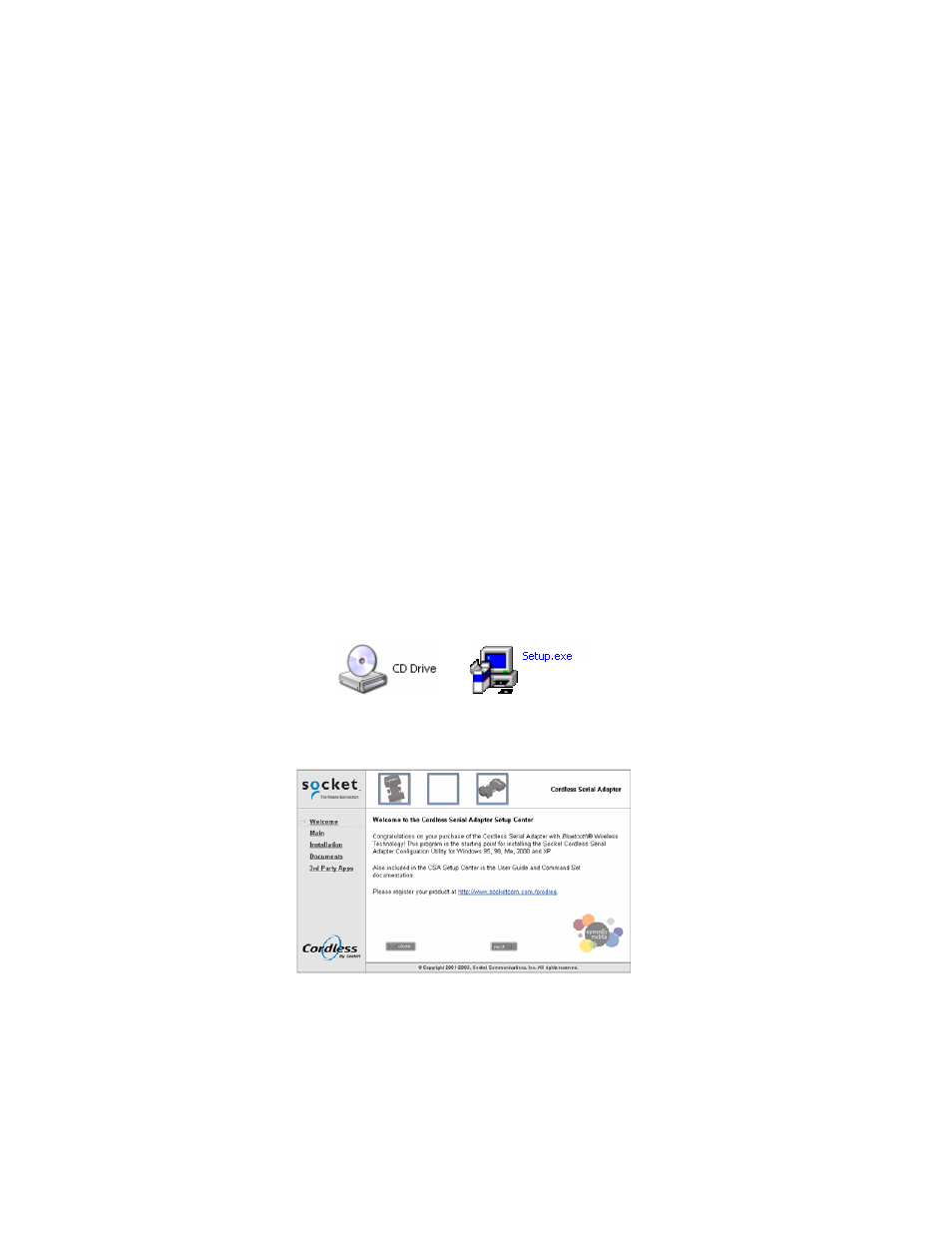 2 | setup, Step 1: install the software, Setup summary | Socket Mobile Cordless Serial Adapter User Manual | Page 6 / 49