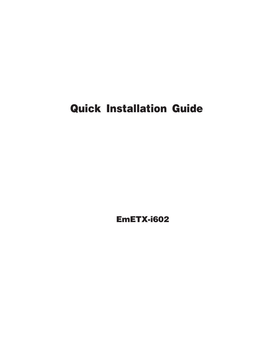 Socket Mobile EmETX-i602 User Manual | 11 pages