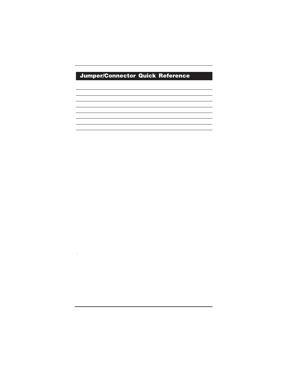 Jumper/connector quick reference | Socket Mobile EmETX-i602 User Manual | Page 8 / 11