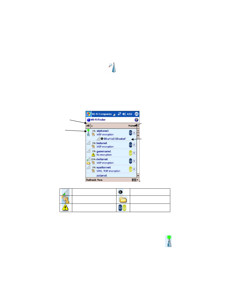 Step 4: find and connect to a wlan | Socket Mobile E500 User Manual | Page 13 / 63