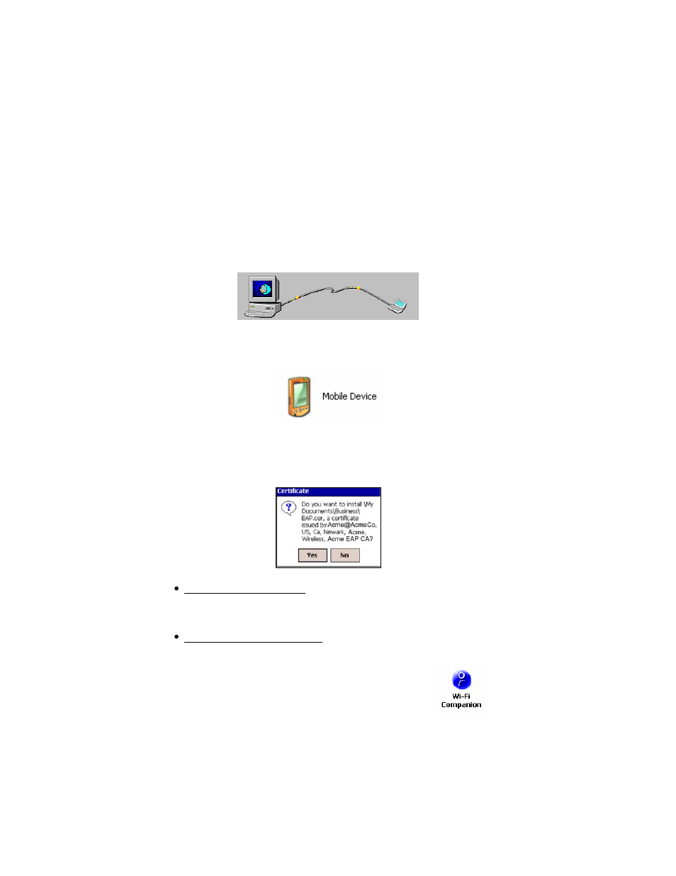 Step 3: install authentication certificate(s) | Socket Mobile E500 User Manual | Page 23 / 63