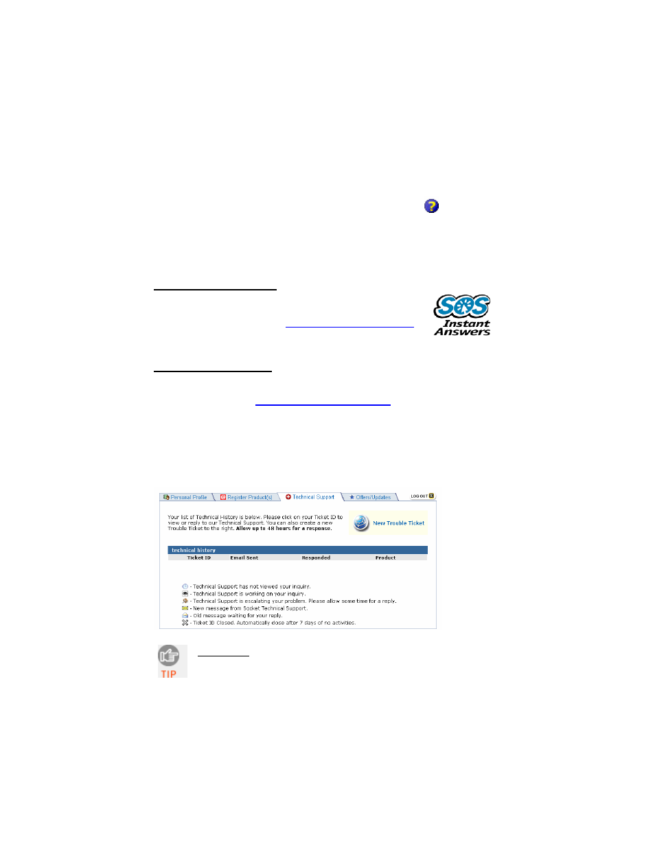 Appendix e technical support, E | technical support | Socket Mobile E500 User Manual | Page 58 / 63
