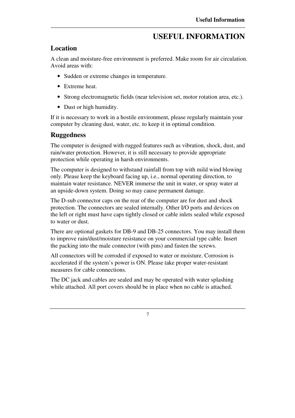 Useful information | Socket Mobile RT786 RT786EX User Manual | Page 15 / 48