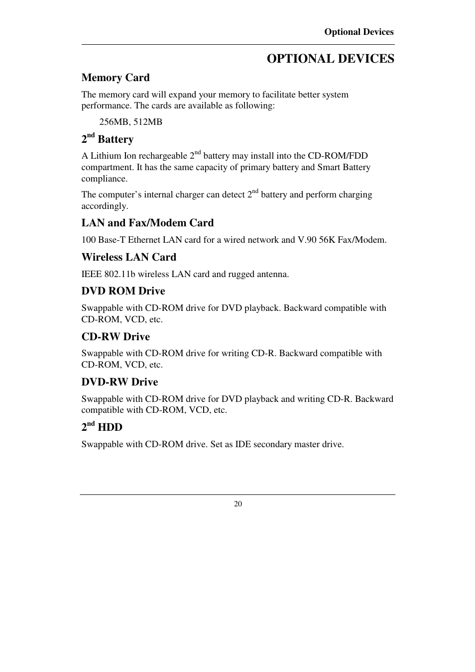 Optional devices | Socket Mobile RT786 RT786EX User Manual | Page 28 / 48