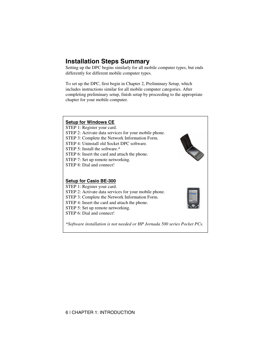 Installation steps summary | Socket Mobile Digital Phone Card for Data-Capable Mobile Phone User Manual | Page 8 / 69