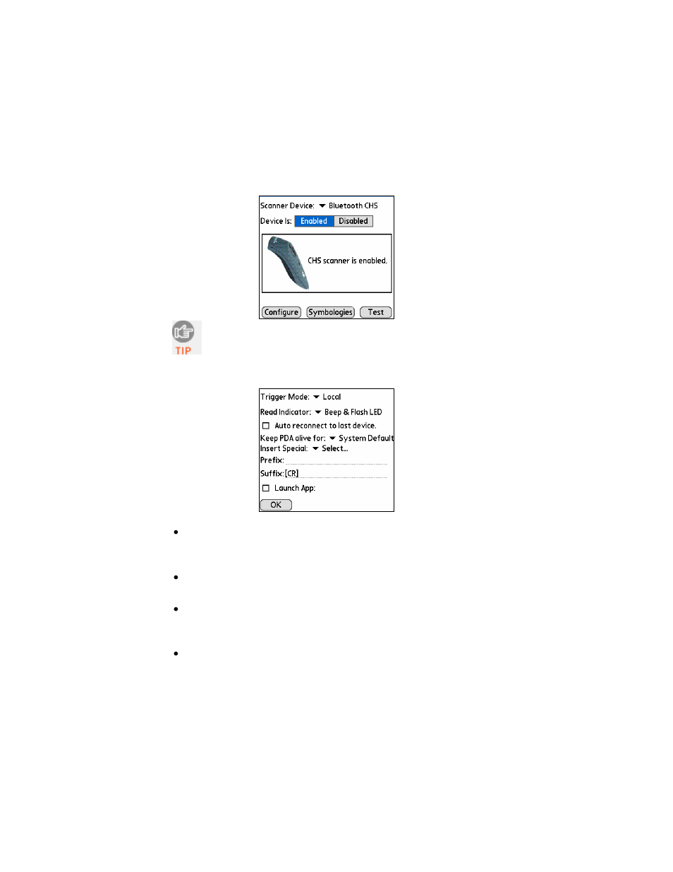 Optional: configure scan settings, Optional: configure scan settings 35 | Socket Mobile 7 User Manual | Page 35 / 78