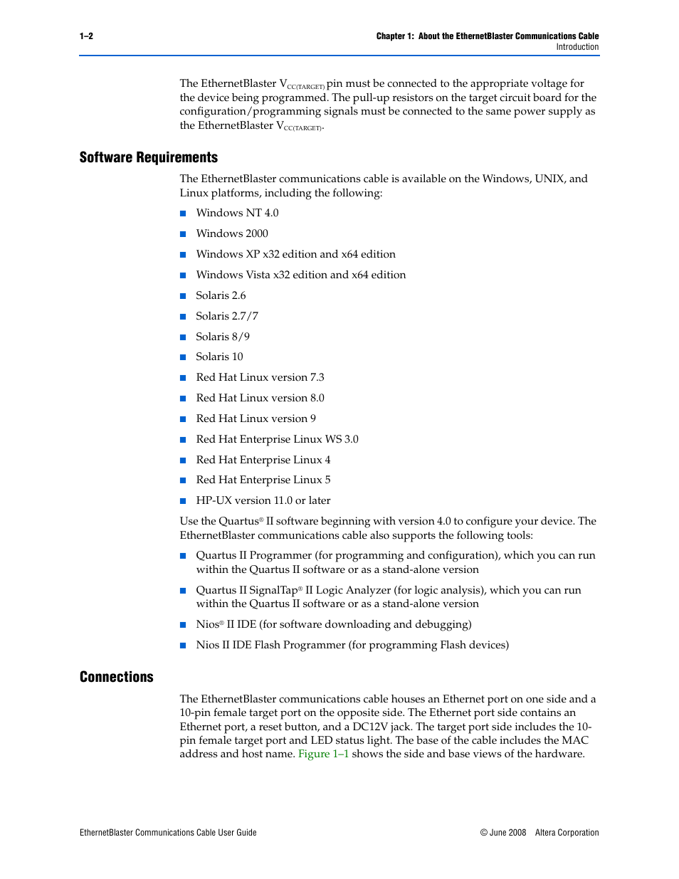 Software requirements, Connections, Software requirements –2 connections –2 | Socket Mobile Ethernet Blaster Communications Cable User Manual | Page 10 / 35