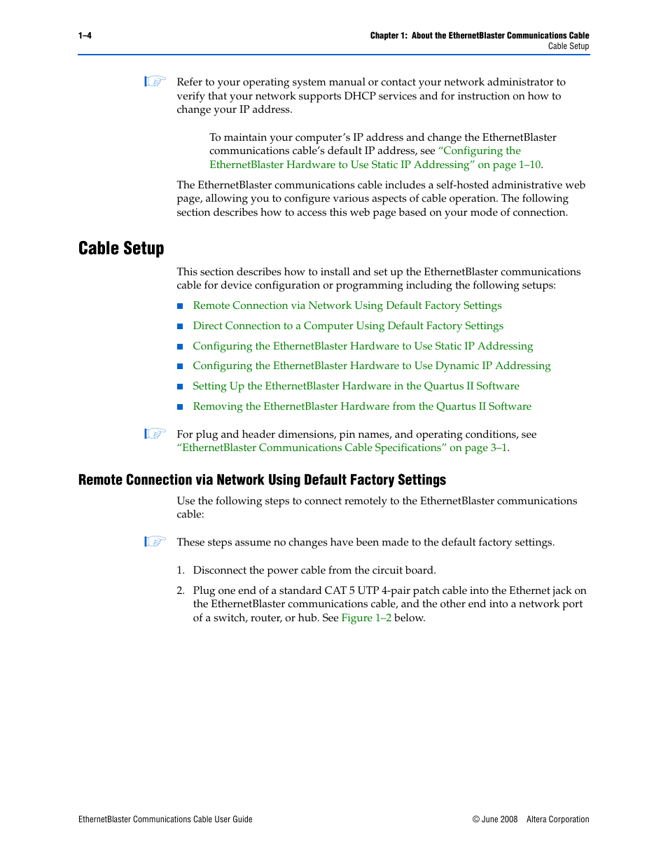 Cable setup, Cable setup –4 | Socket Mobile Ethernet Blaster Communications Cable User Manual | Page 12 / 35