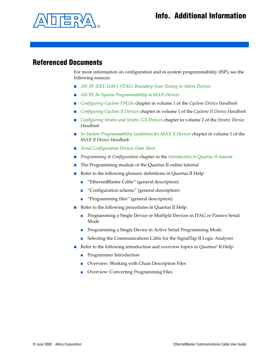 Info. additional information, Referenced documents, Chapter info. additional information | Socket Mobile Ethernet Blaster Communications Cable User Manual | Page 33 / 35