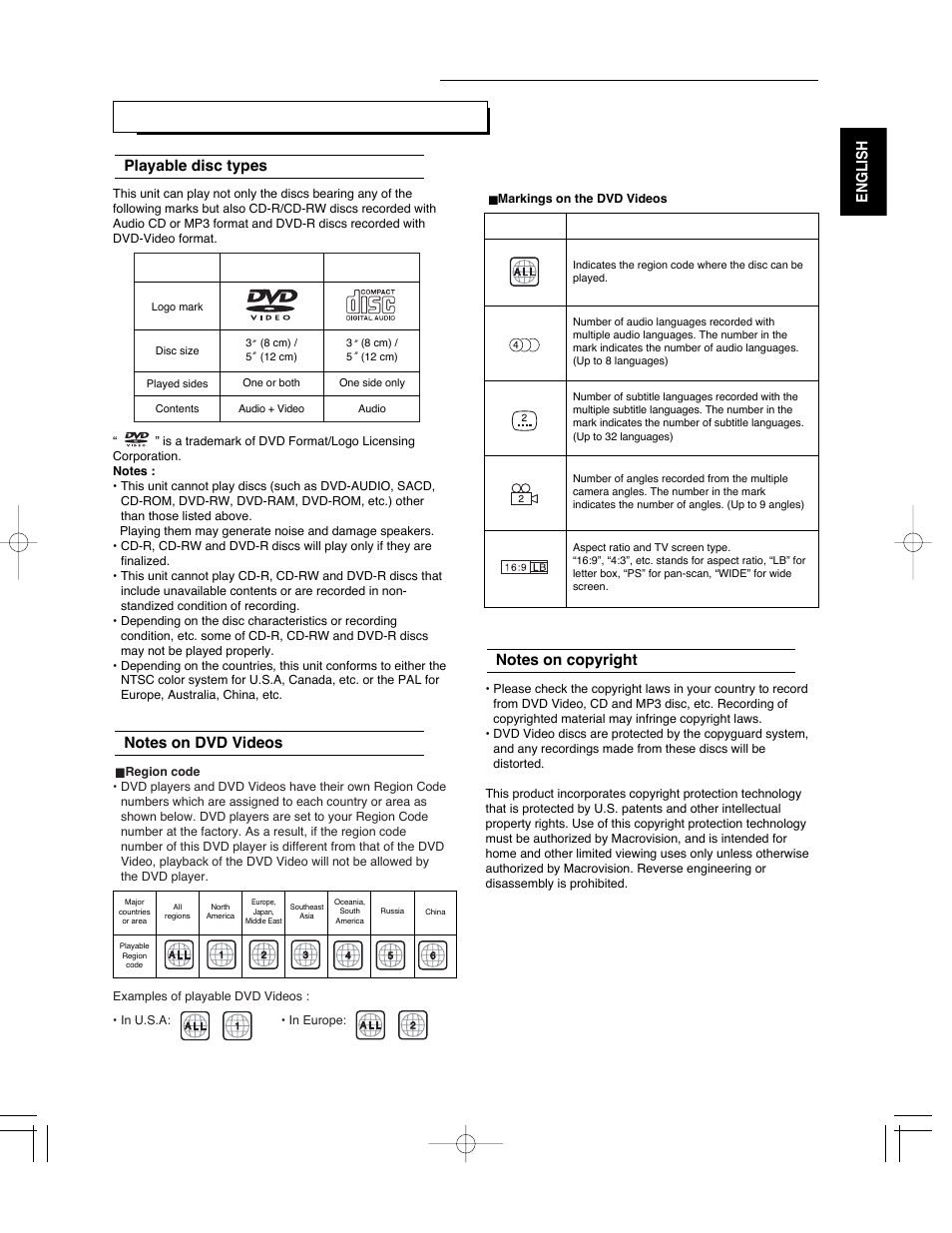 Operation of dvd player, Preliminary knowledge about discs | Sherwood ST-670 User Manual | Page 17 / 60