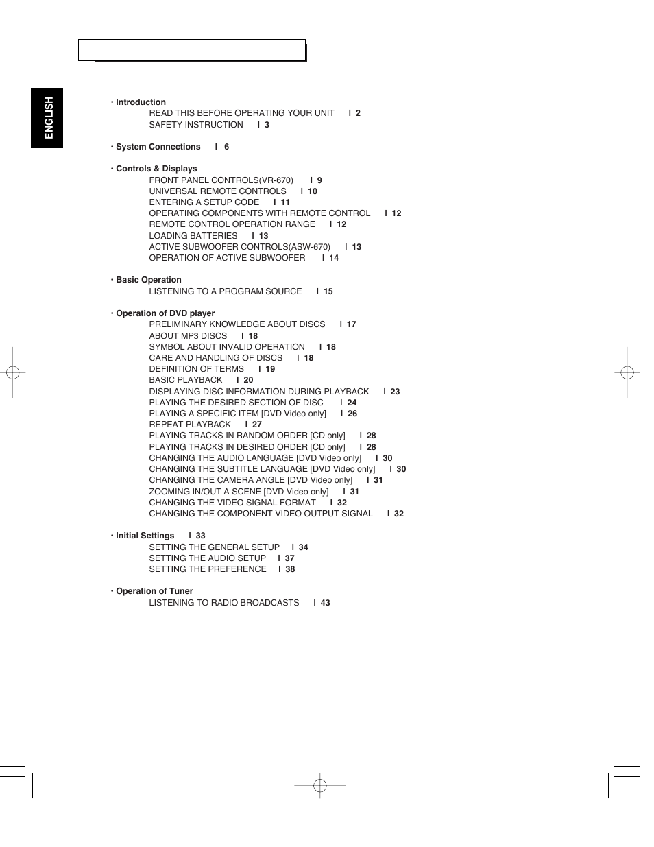 Sherwood ST-670 User Manual | Page 4 / 60
