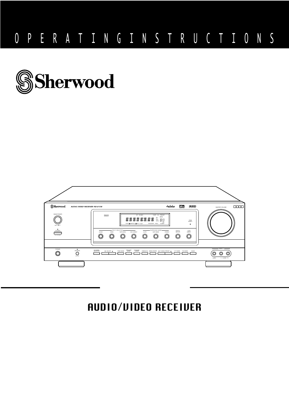 Sherwood RD-6106 User Manual | 25 pages