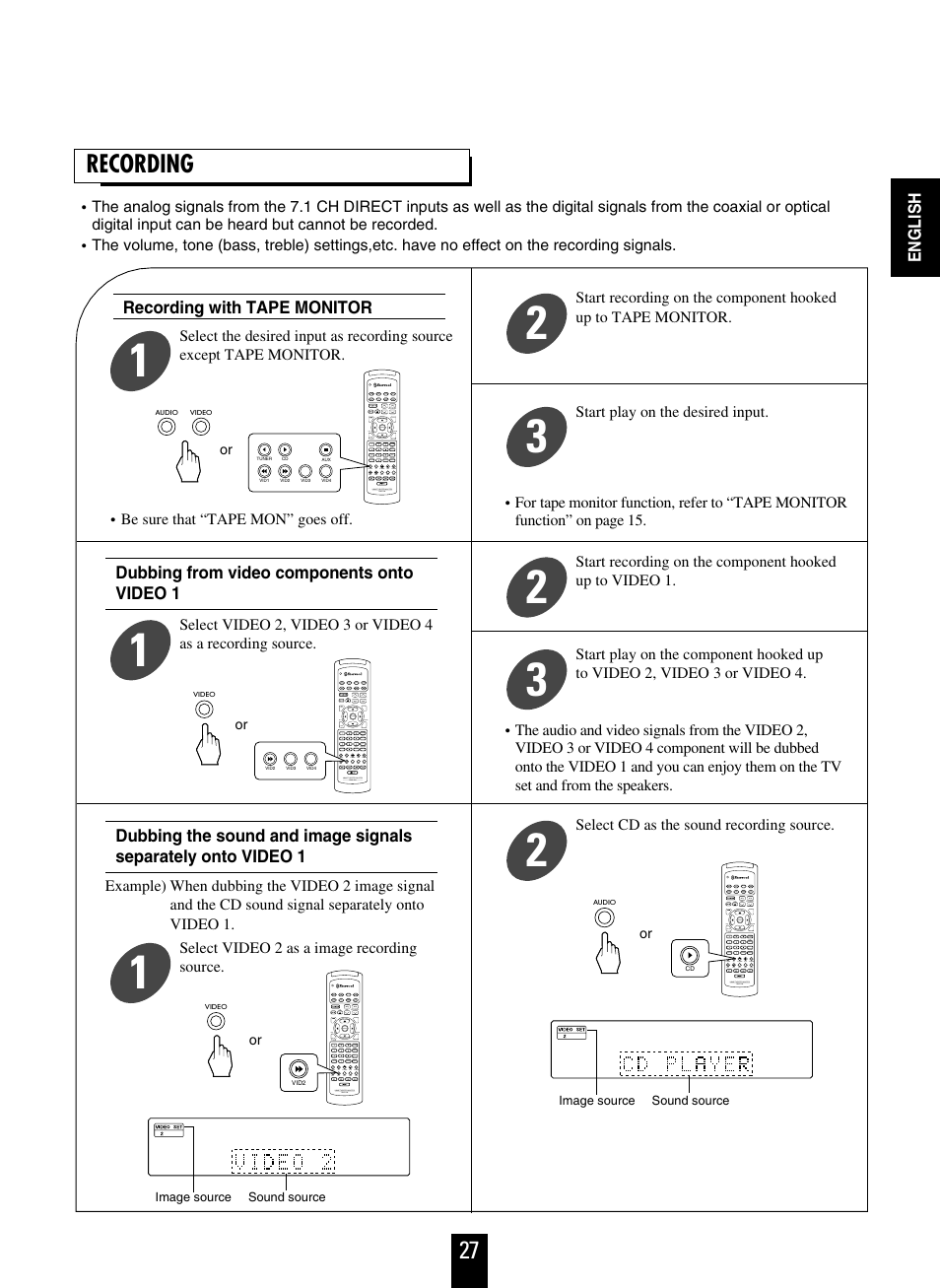 27 recording | Sherwood R-863 User Manual | Page 27 / 48
