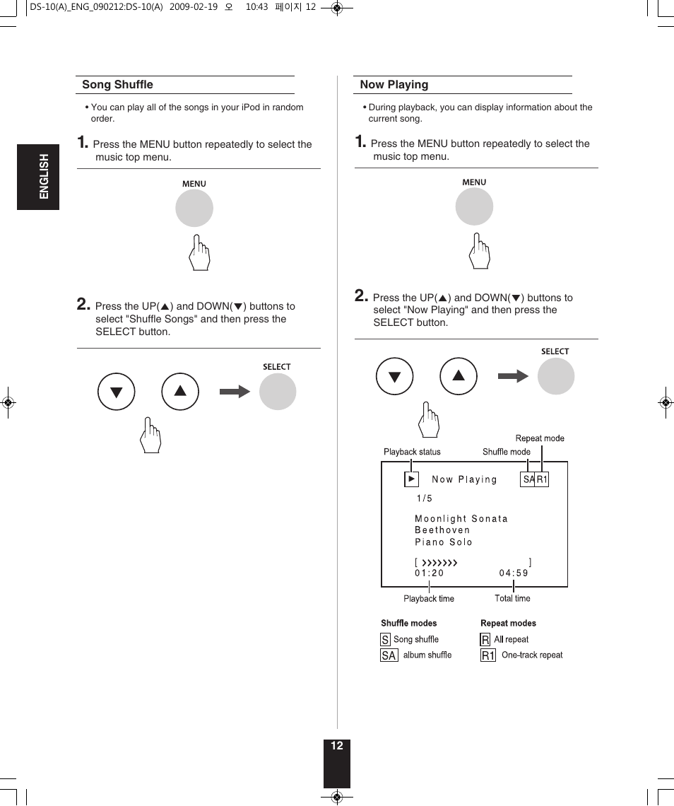 Sherwood DS-10 User Manual | Page 12 / 18