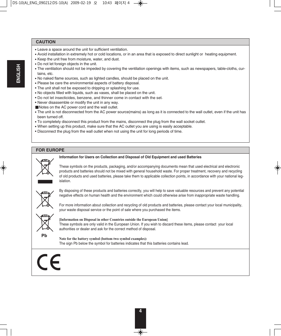 Sherwood DS-10 User Manual | Page 4 / 18