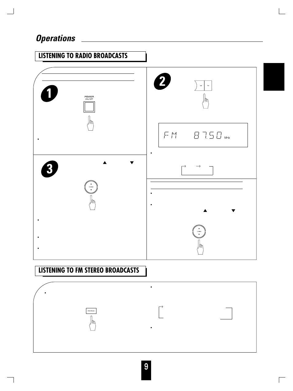 Operations 9 | Sherwood TX-5090C User Manual | Page 9 / 17