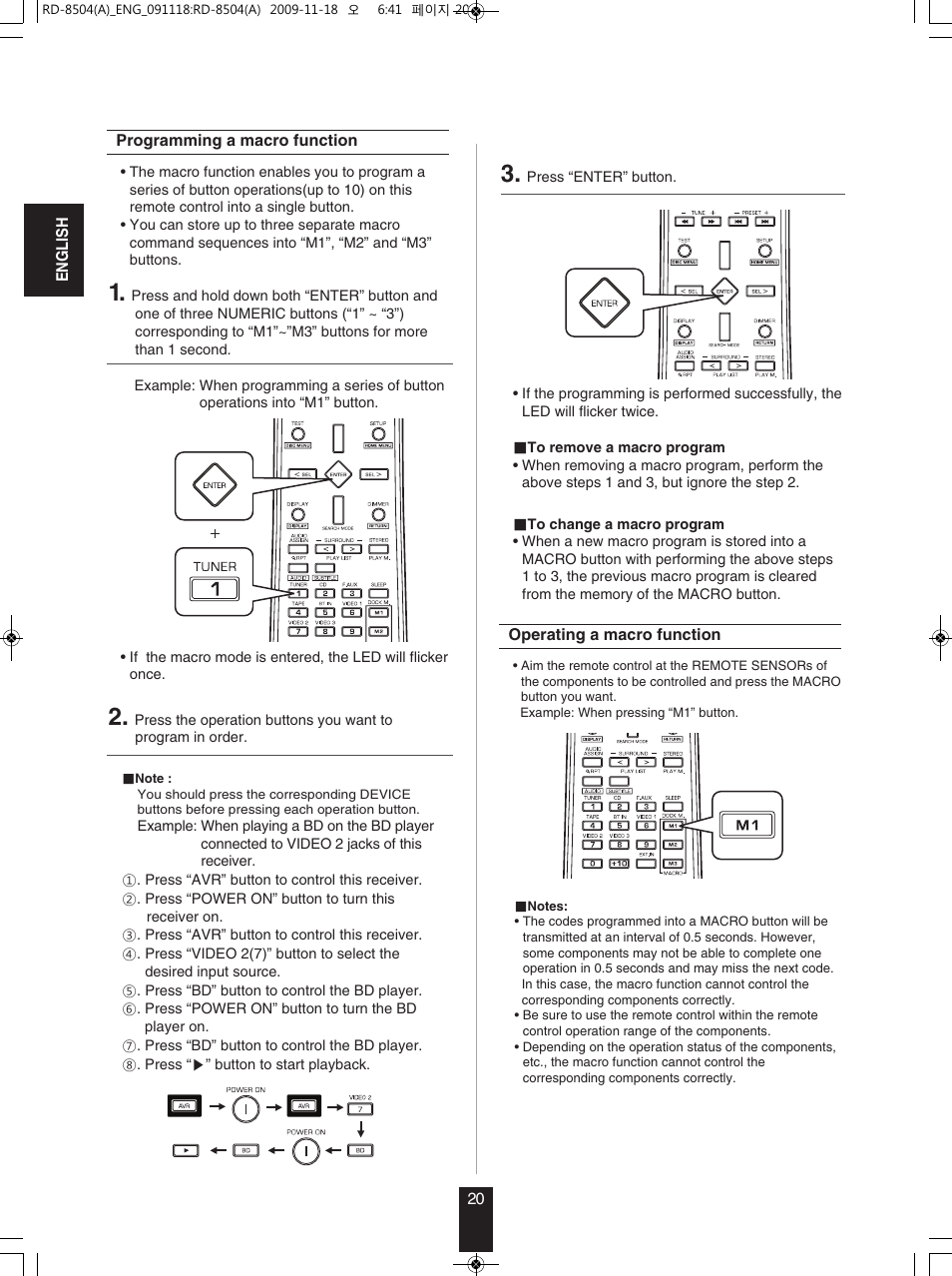 Sherwood RD-8504 User Manual | Page 20 / 71