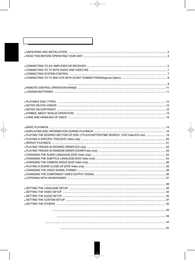 Sherwood V-768 User Manual | Page 3 / 44