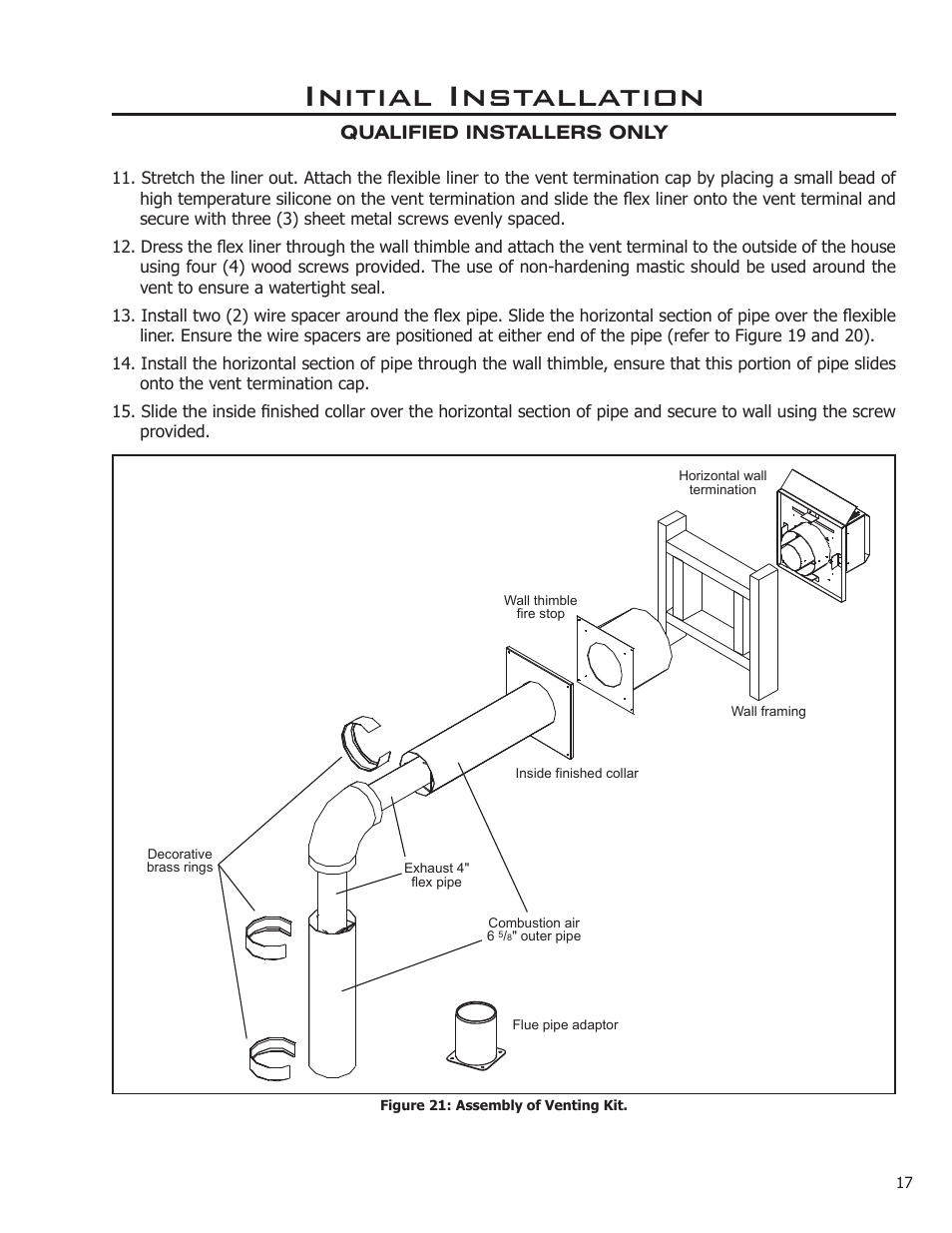Initial installation | Sherwood Enviro EG40 DV User Manual | Page 17 / 39
