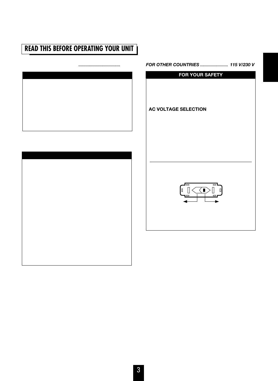3read this before operating your unit | Sherwood RD-7103 User Manual | Page 3 / 25