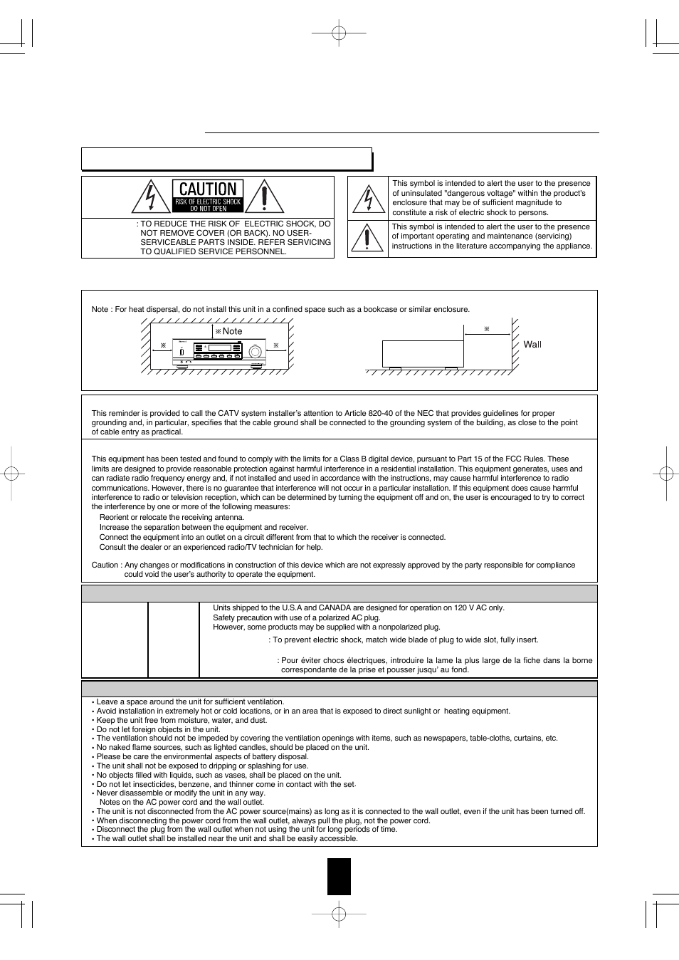 Introduction, Caution attention, Read this before operating your unit | Caution warning | Sherwood RX-4109 User Manual | Page 3 / 18