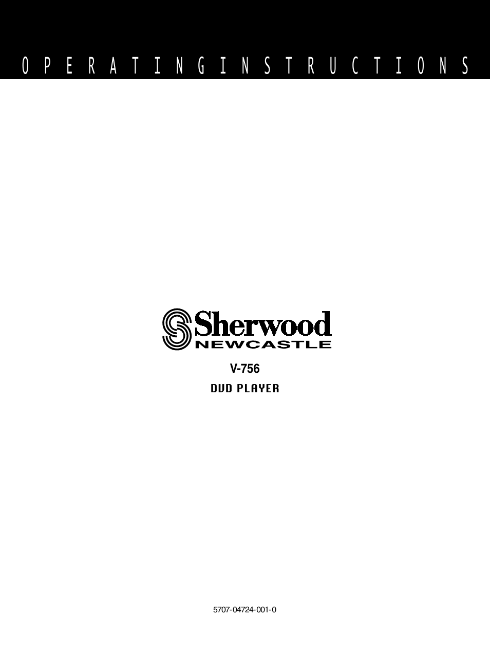 Sherwood V-756 User Manual | Page 48 / 48