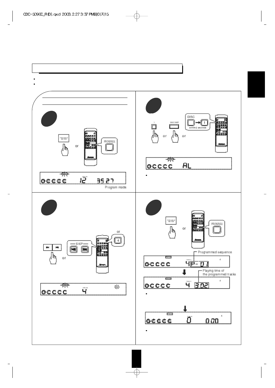 Sherwood CDC-5090C User Manual | Page 15 / 26