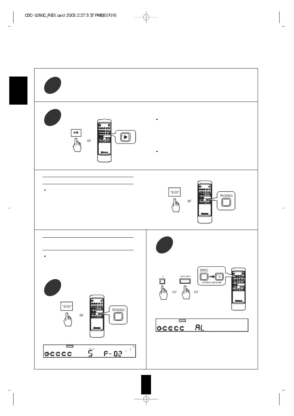 Sherwood CDC-5090C User Manual | Page 16 / 26