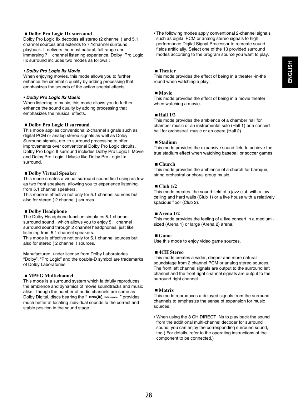 Sherwood R-965 User Manual | Page 28 / 67