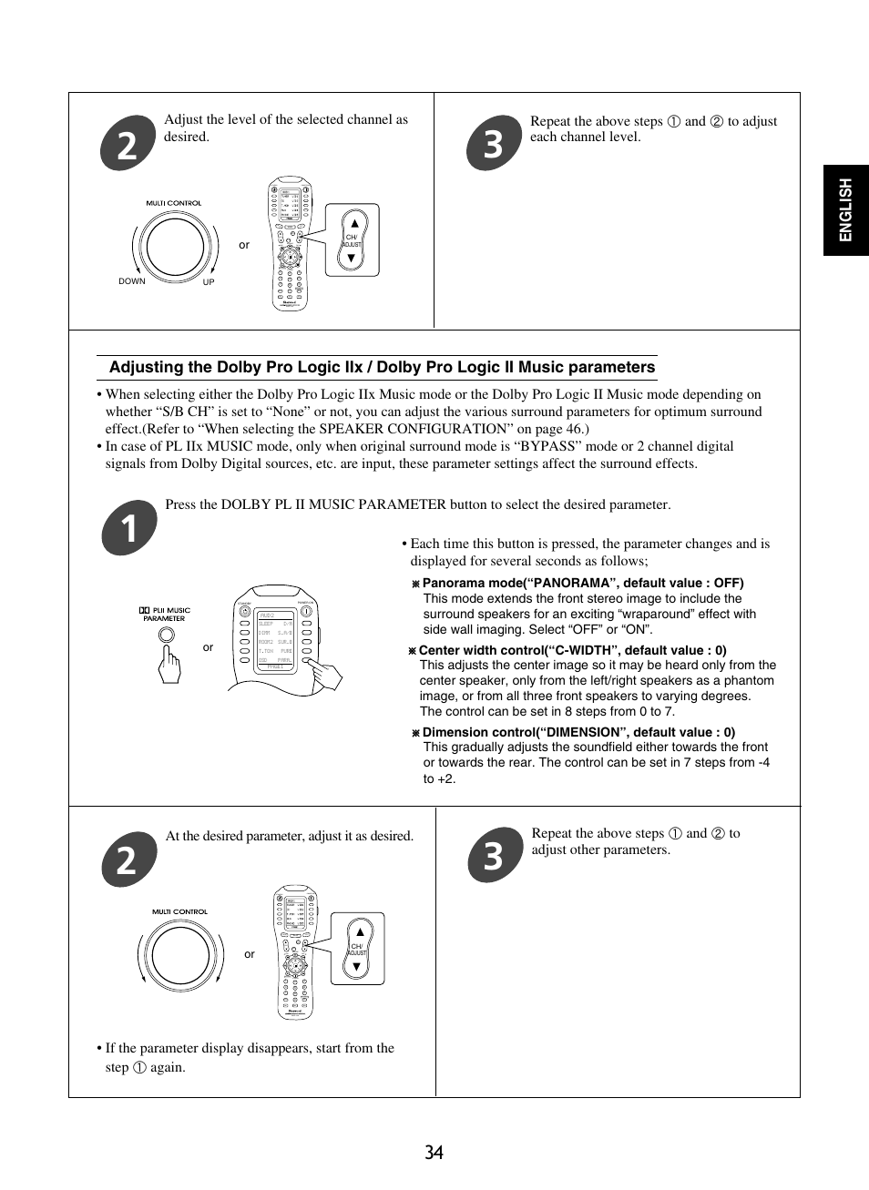 English | Sherwood R-965 User Manual | Page 34 / 67