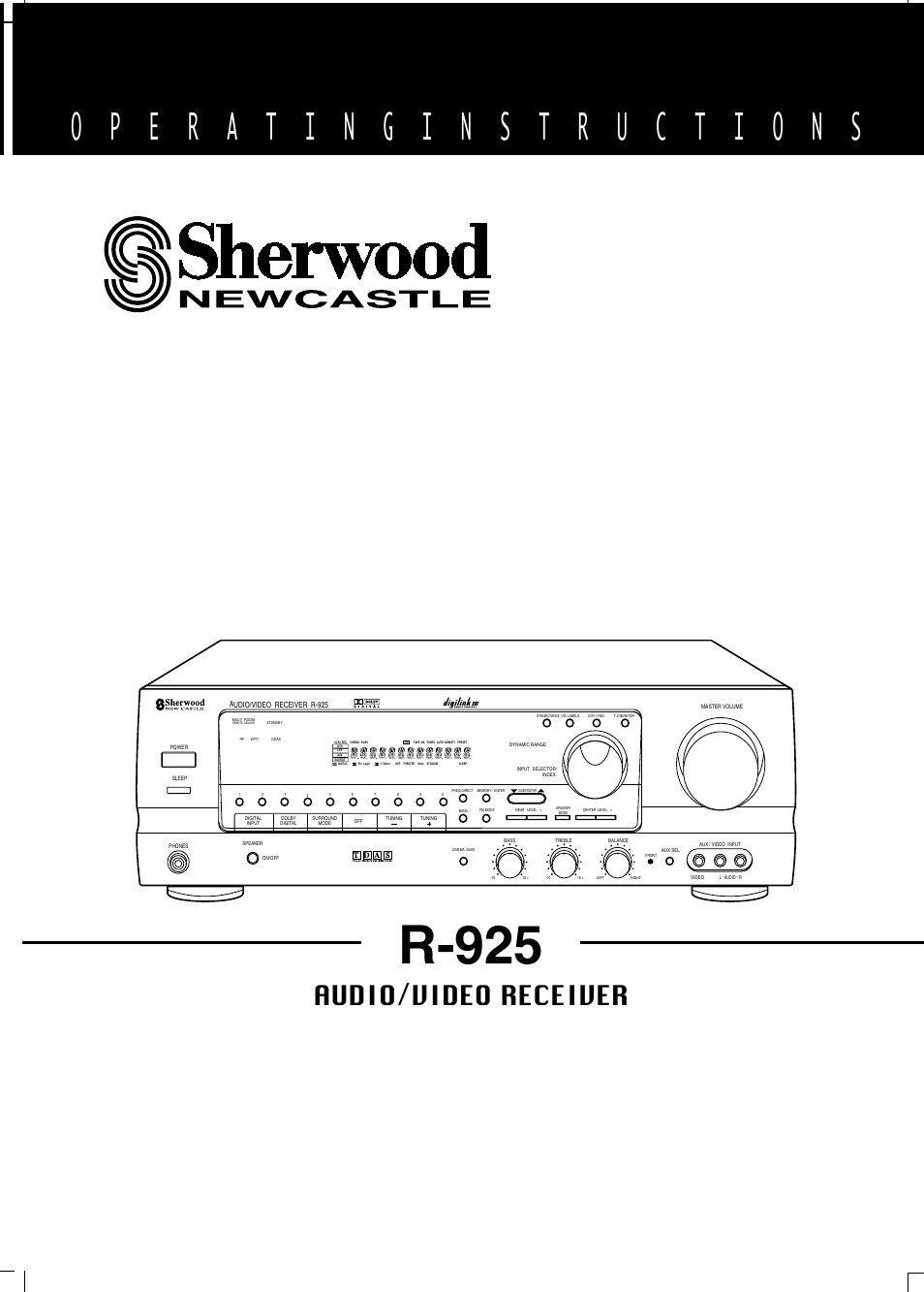 Sherwood R-925 User Manual | 25 pages