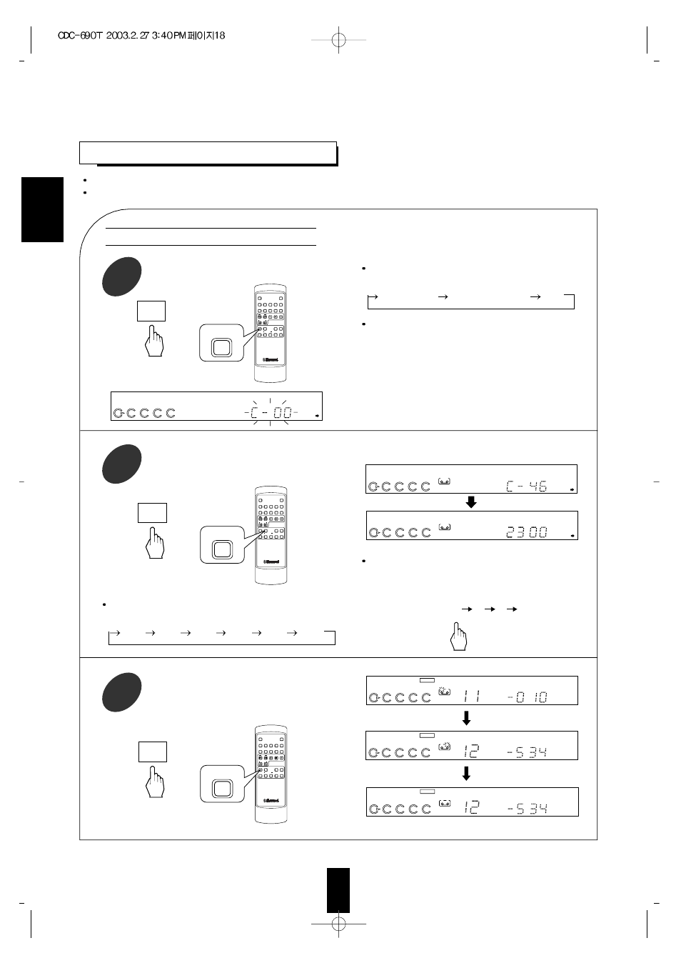 Editing for recording, English, Making auto edit | 1/all repeat a<->b, Prog/rev. del/rev, Remote control unit rm-cdc80, Edit, T.size | Sherwood NEWCASTLE CDC-690T User Manual | Page 18 / 26