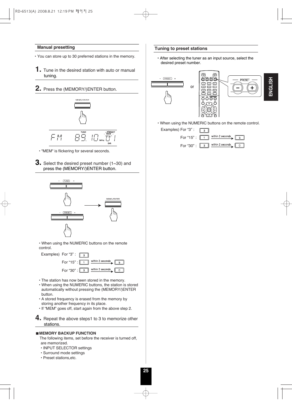 Sherwood RD-6513 User Manual | Page 24 / 44