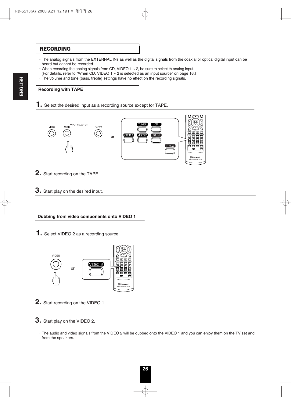 Sherwood RD-6513 User Manual | Page 25 / 44