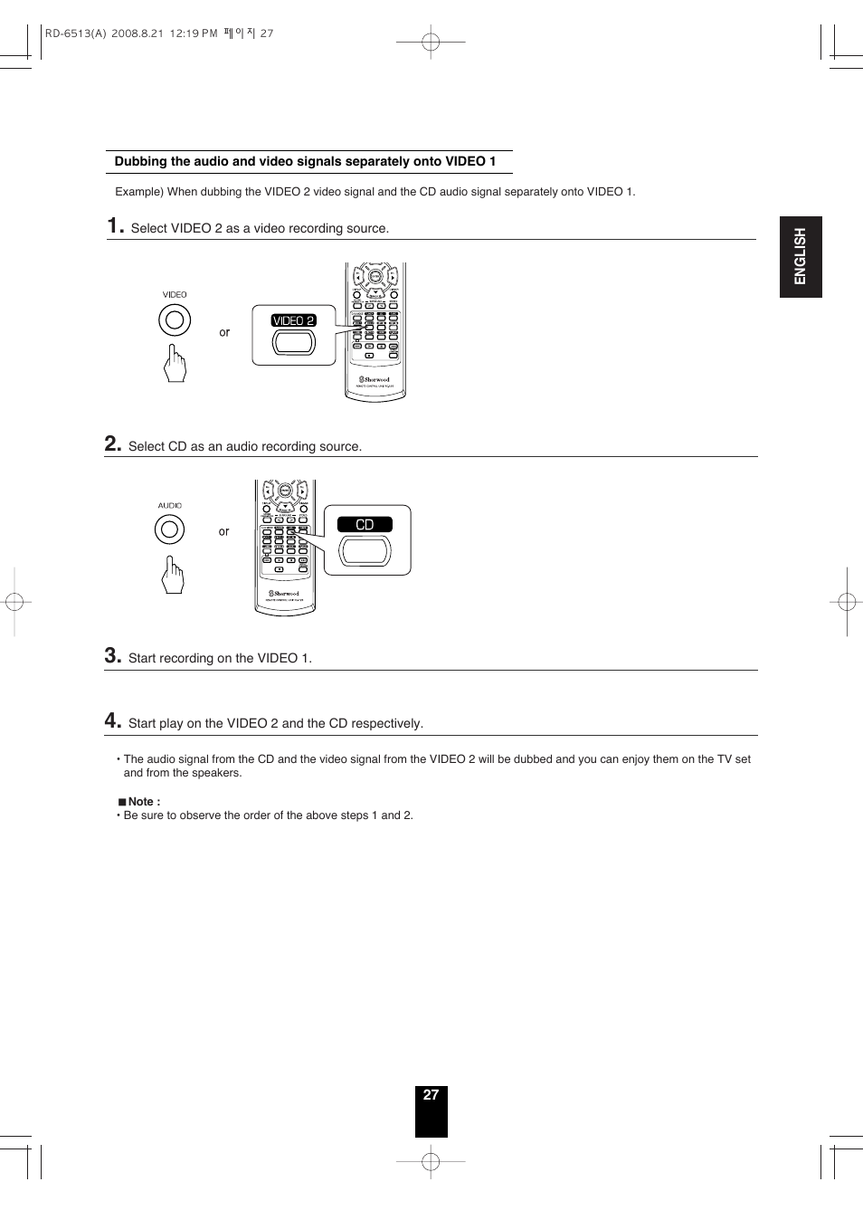 Sherwood RD-6513 User Manual | Page 26 / 44