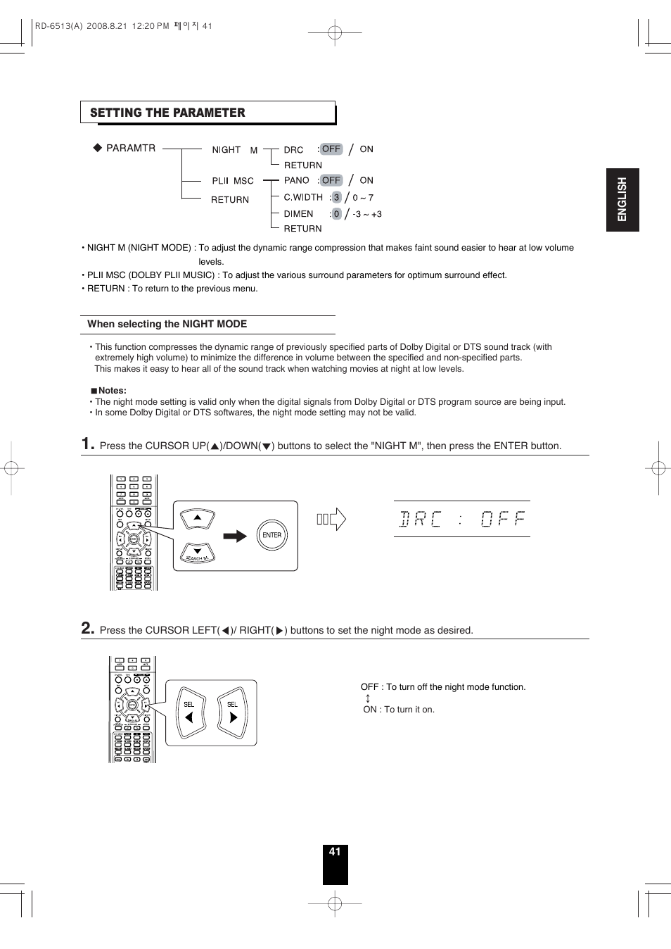 Sherwood RD-6513 User Manual | Page 40 / 44