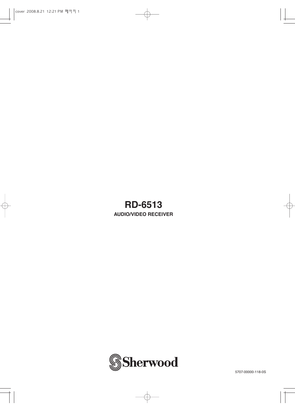 Rd-6513 | Sherwood RD-6513 User Manual | Page 44 / 44