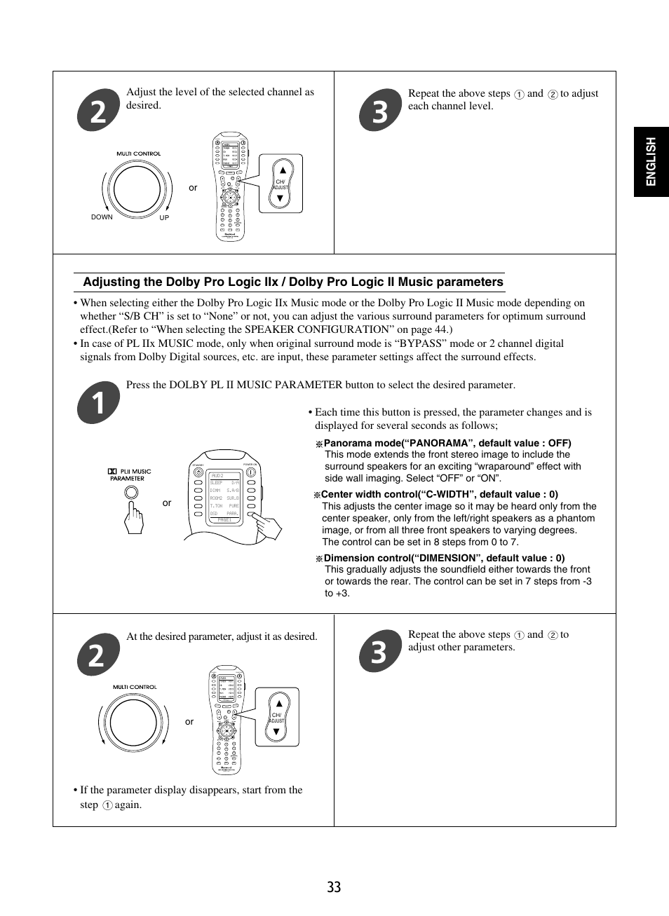 English | Sherwood P-965 User Manual | Page 33 / 68
