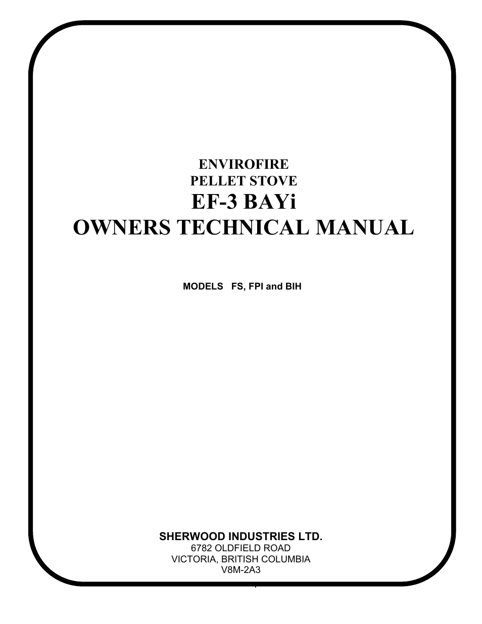 Sherwood EF-3 BAYI User Manual | 28 pages