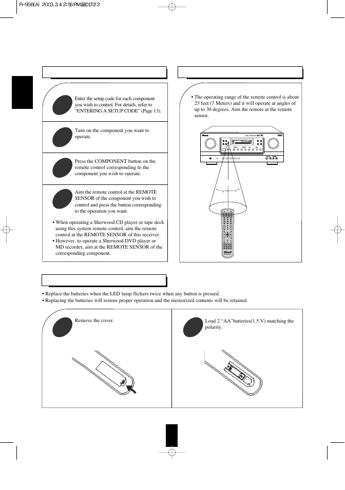 Sherwood R-956 User Manual | Page 12 / 35