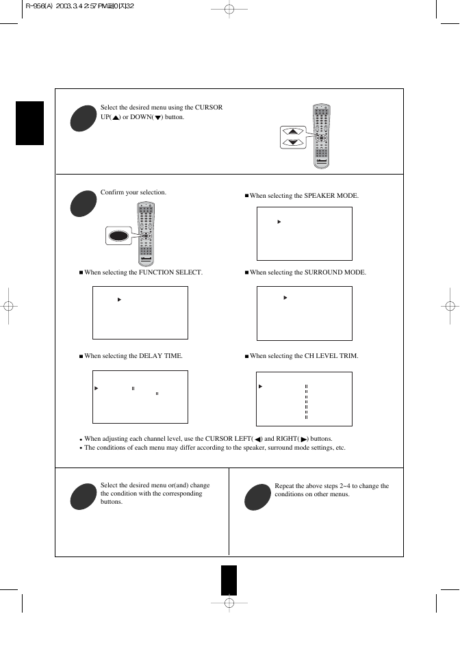 Sherwood R-956 User Manual | Page 32 / 35