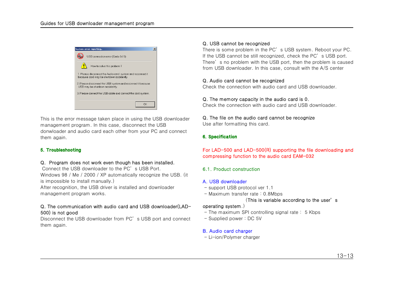 Sherwood LAD-500(R) User Manual | Page 13 / 15