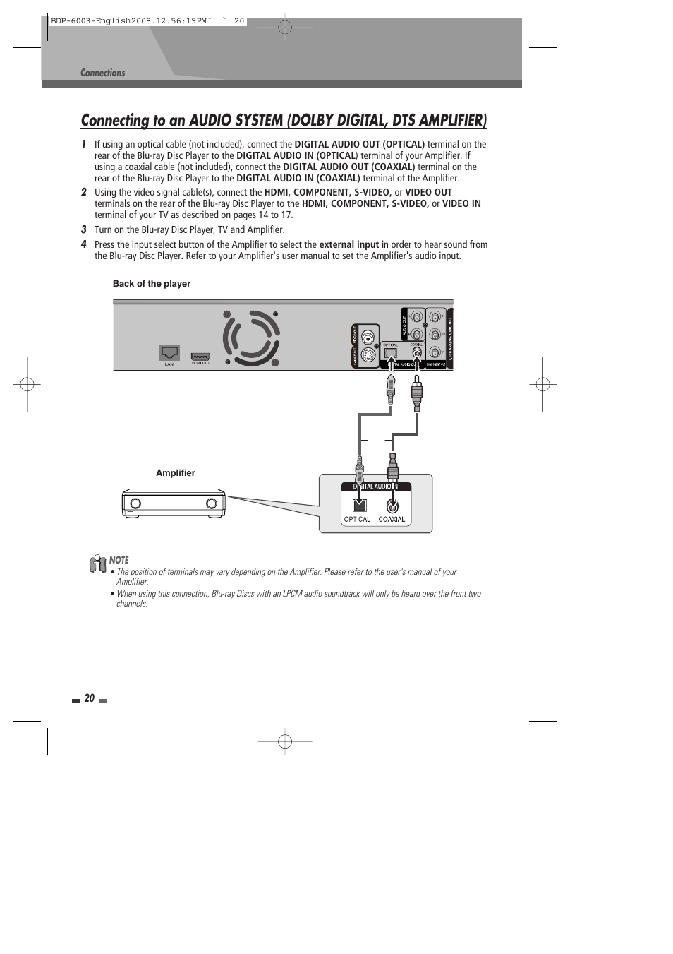 Sherwood BDP-6003 User Manual | Page 21 / 56