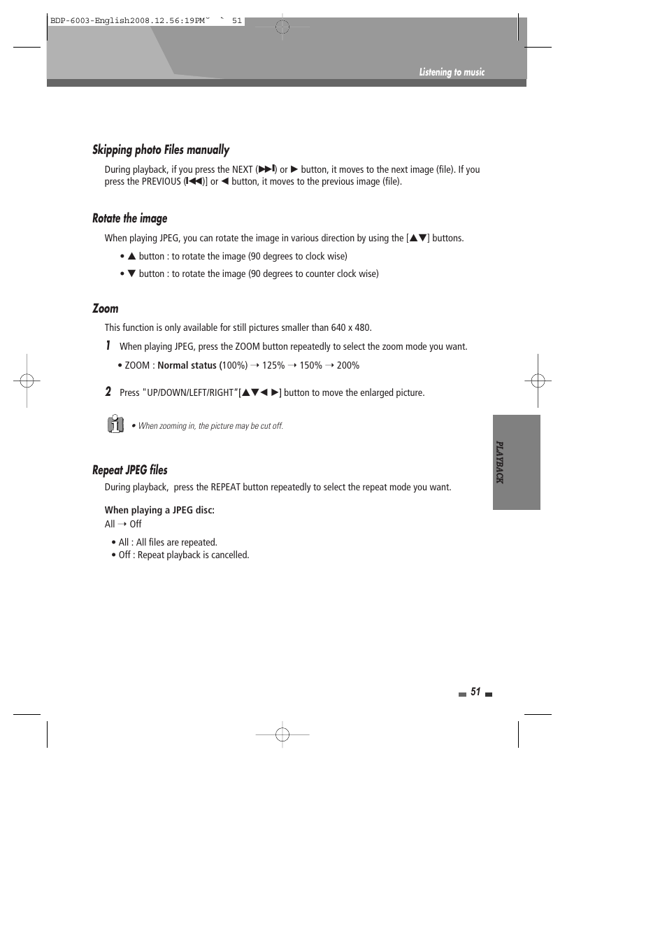 Sherwood BDP-6003 User Manual | Page 52 / 56