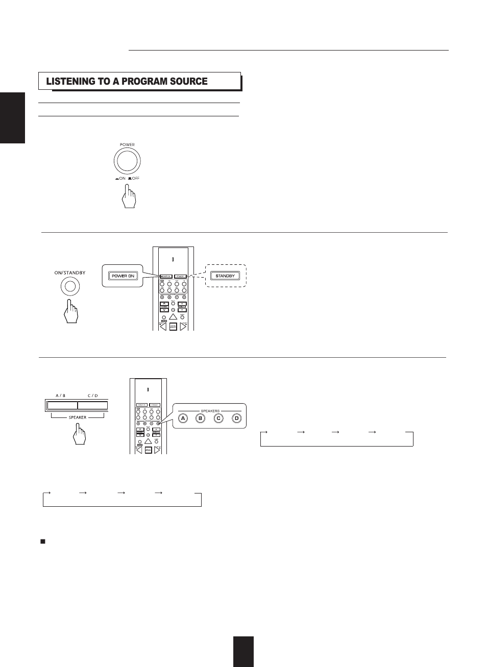 Operations, Listening to a program source | Sherwood RX-773 User Manual | Page 16 / 35