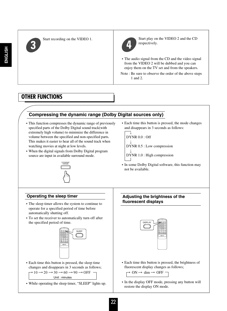 Other functions | Sherwood RD-6108 User Manual | Page 22 / 25