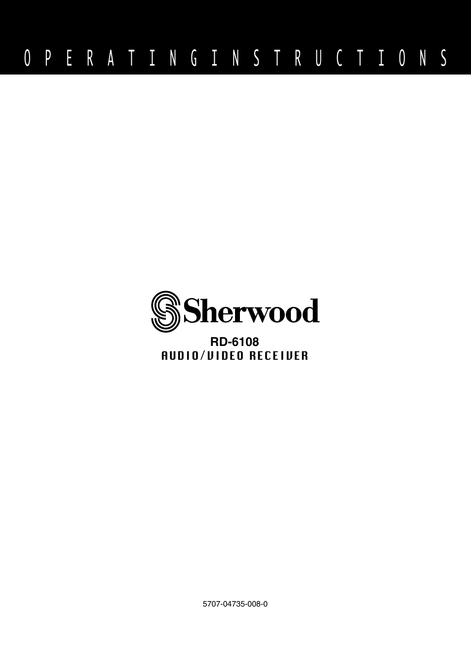 Sherwood RD-6108 User Manual | Page 25 / 25