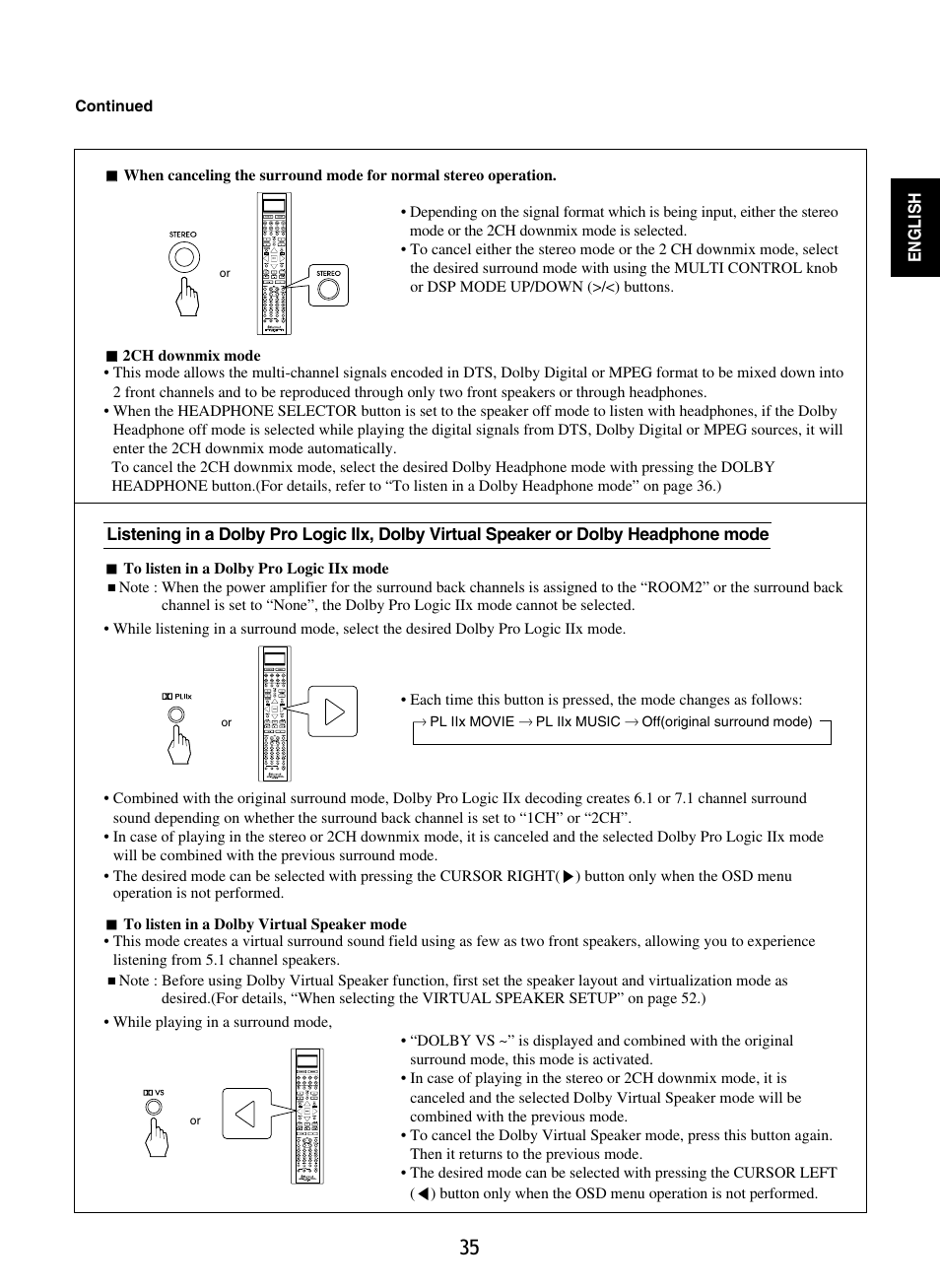 Sherwood R-865 User Manual | Page 35 / 76