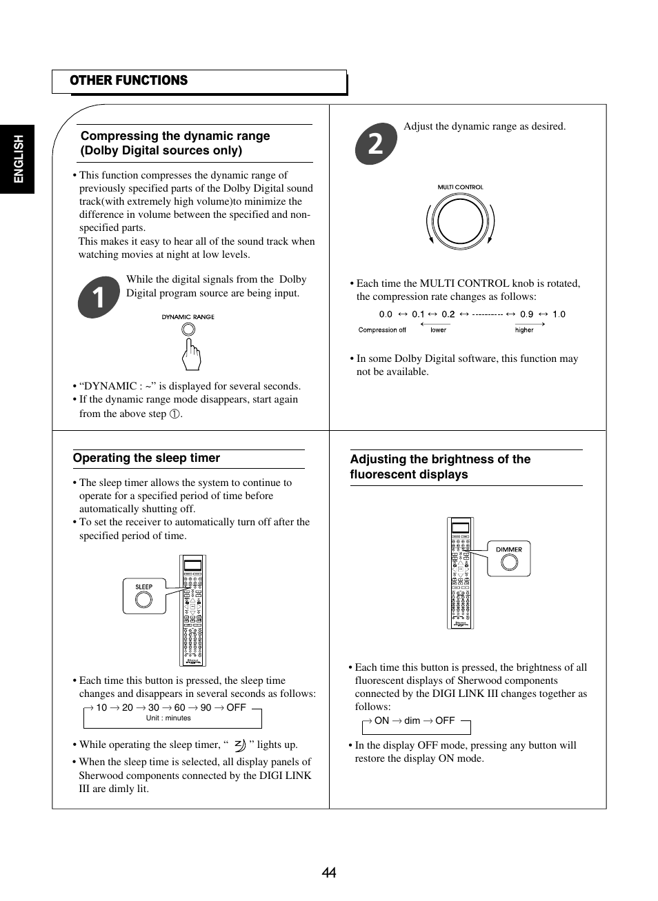 Sherwood R-865 User Manual | Page 44 / 76