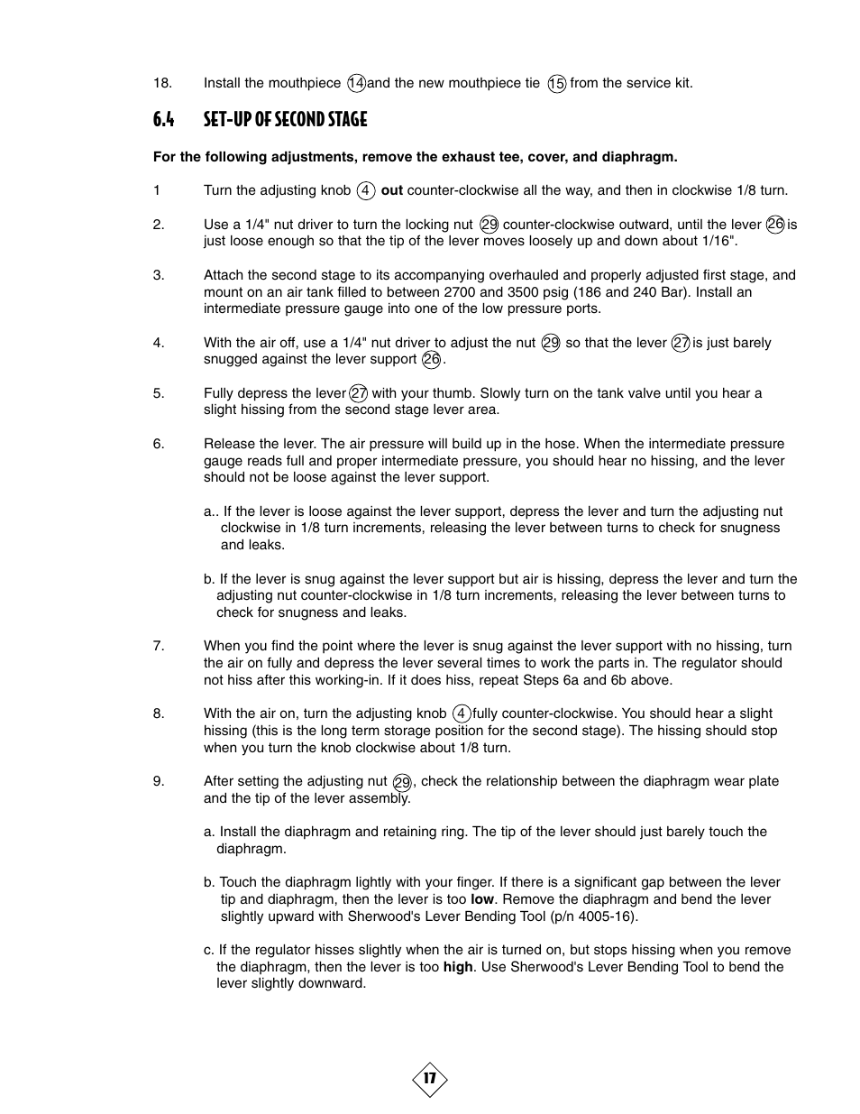 4 set-up of second stage | Sherwood MAXIMUS SRB3600 User Manual | Page 20 / 29